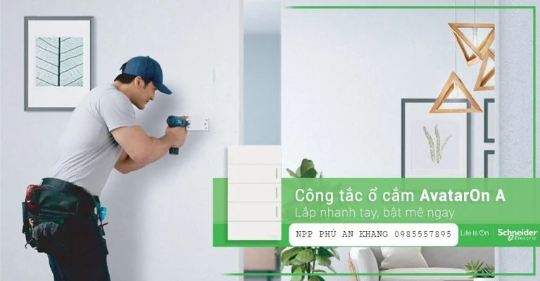 Hình thiết bị Schneider từ website Phú An Khang