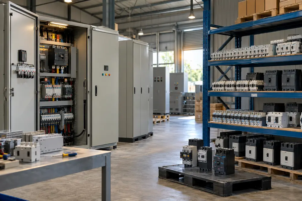 Thiết bị điện Schneider — ảnh minh họa AI