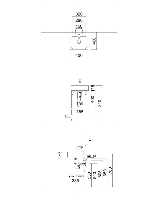 Bản vẽ kích thước LF5257/EH05257ATG