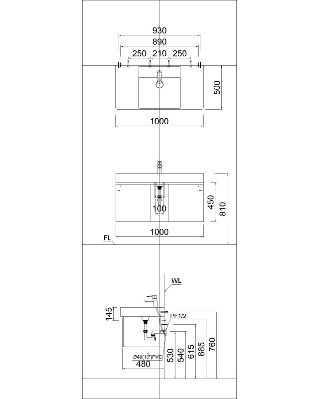 Bản vẽ kích thước LF5386/EH05386A