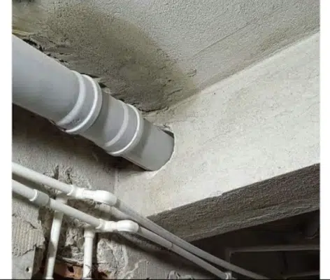 Đi ống thoát nước qua dầm bê tông