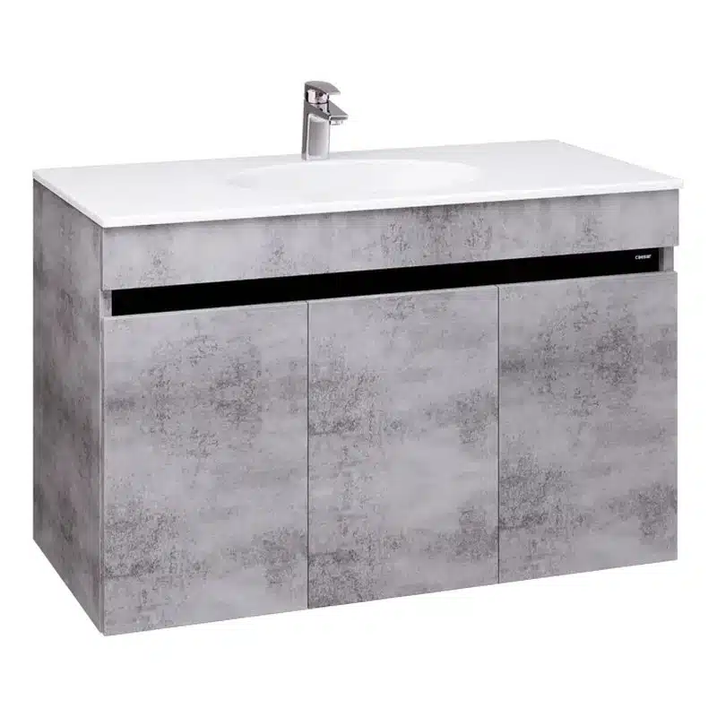 Bộ tủ lavabo treo tường Caesar LF5028/EH05028ASV màu xám