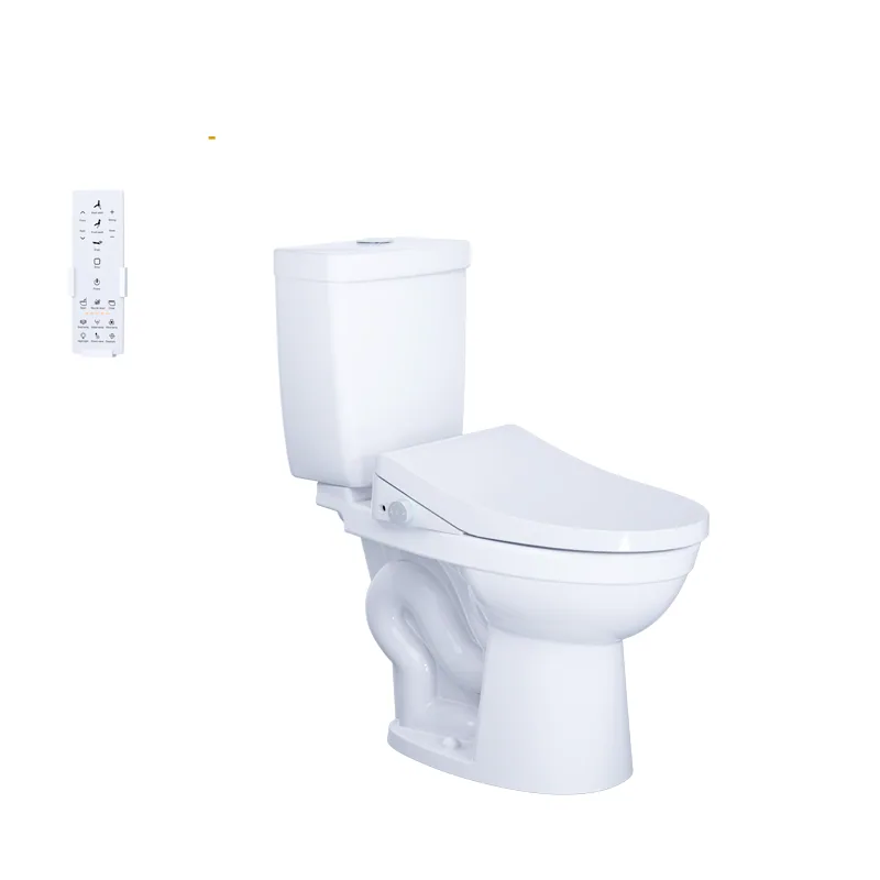 Bàn cầu hai khối Caesar CT1325 kèm nắp điện tử TAF512H