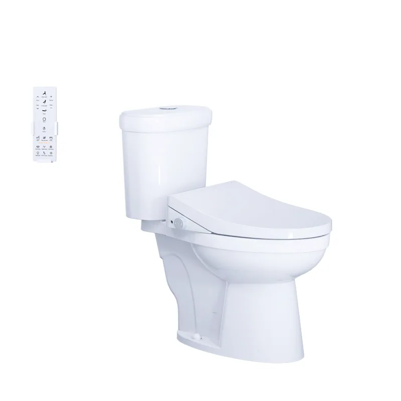 Bàn cầu hai khối Caesar CT1338 kèm nắp điện tử TAF512H