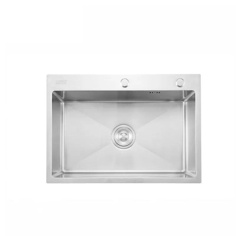 Chậu rửa chén inox 1 hộc Caesar KSH01H060SX