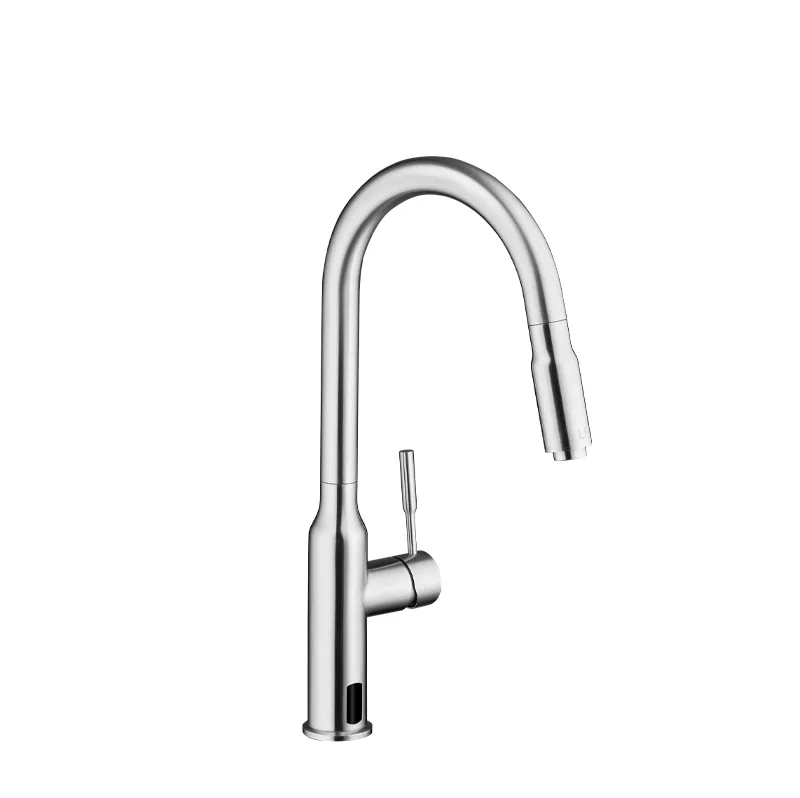 Vòi bếp diệt khuẩn Plasma dây rút Caesar KP1035SA