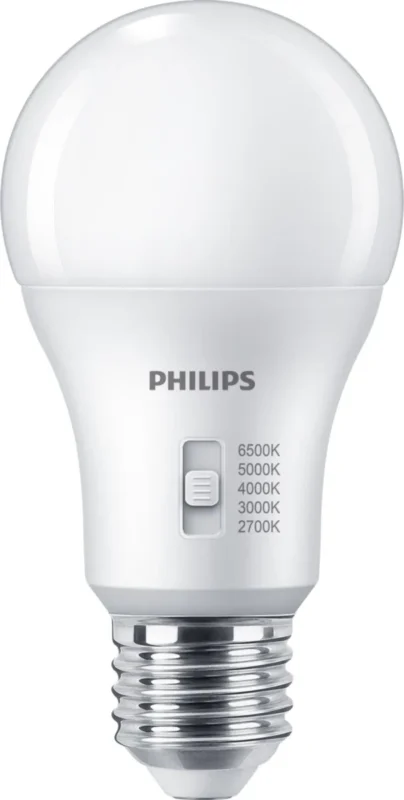 Bóng đèn LED Philips 8W A60 E27 5 nhiệt độ màu, chỉnh được độ sáng