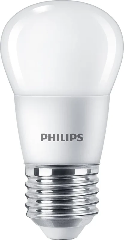 Bóng đèn LED Philips Essential 3W P45 E27 3000K, 12.000 giờ