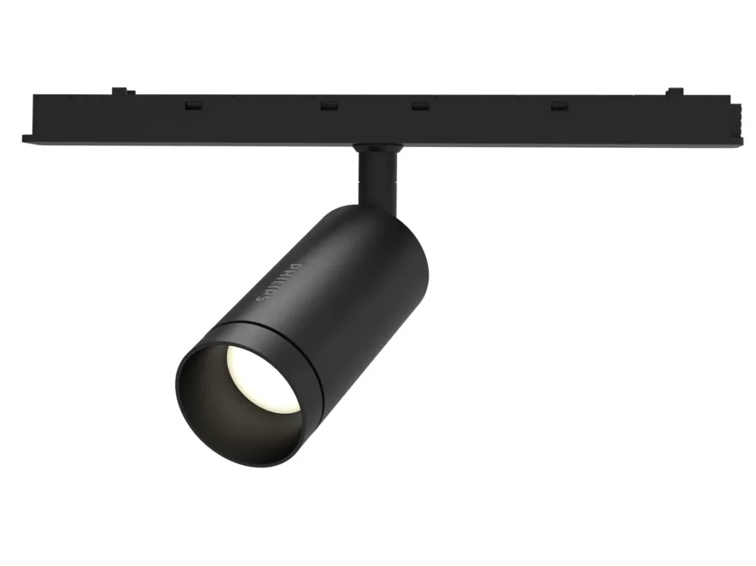Đèn rọi ray Philips 6W 4000K màu đen, đầu đèn chỉnh lên xuống