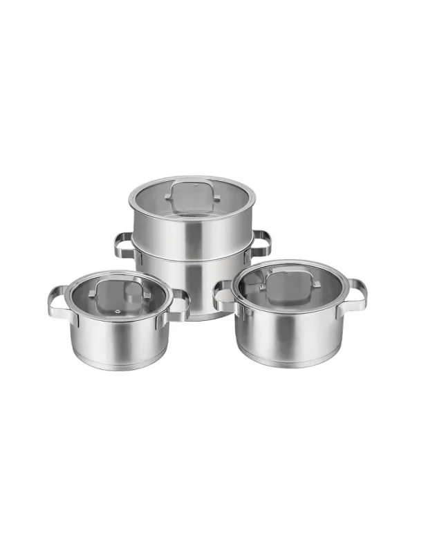 Bộ nồi inox 3 chiếc kèm xửng hấp Rapido RK182024S-2