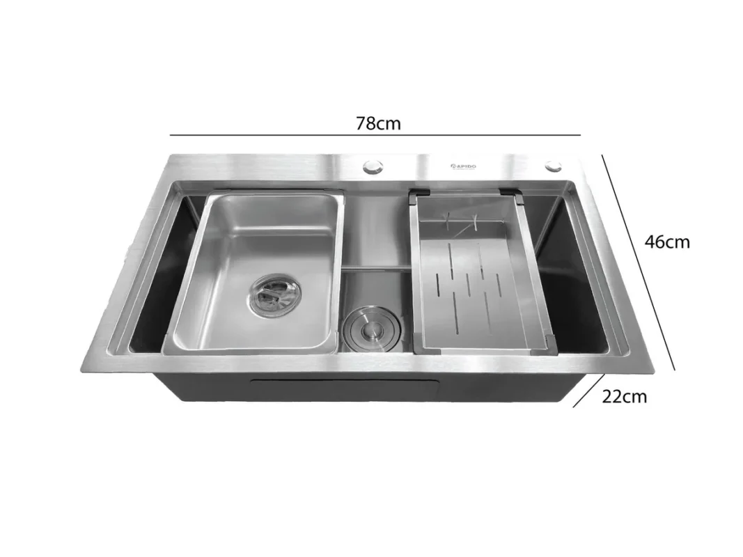 Chậu rửa bát Rapido RS-7846-3SW